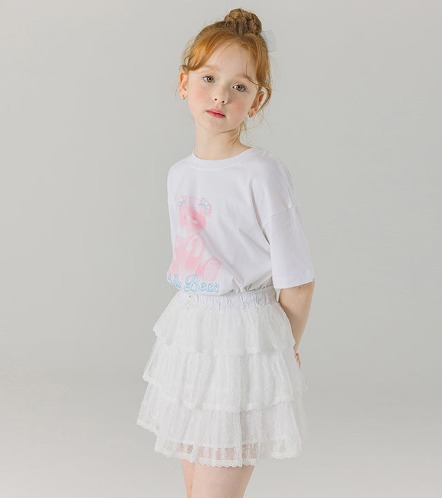 I LOVE J meka tiered frill skirt