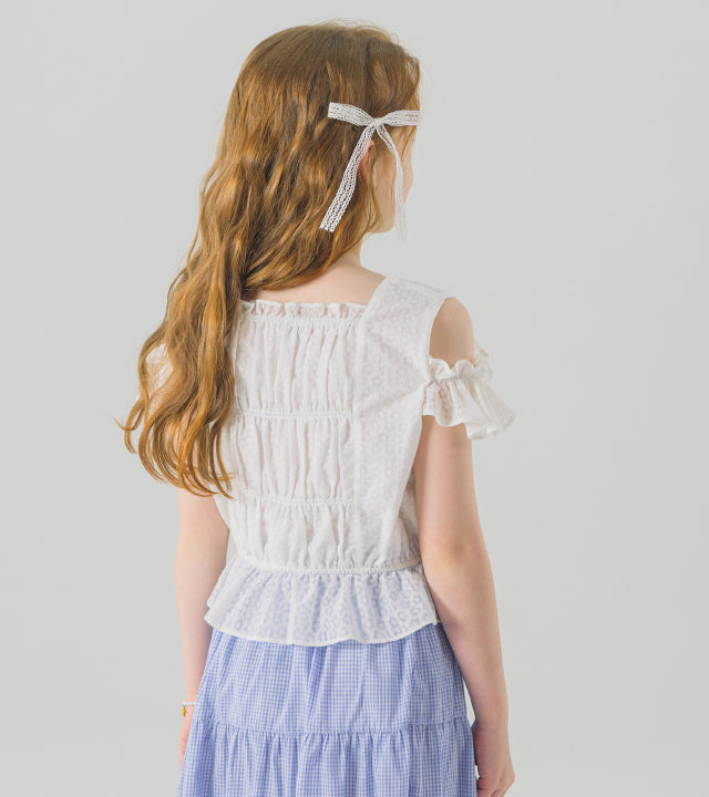 I LOVE J terrin off-shoulder crop top