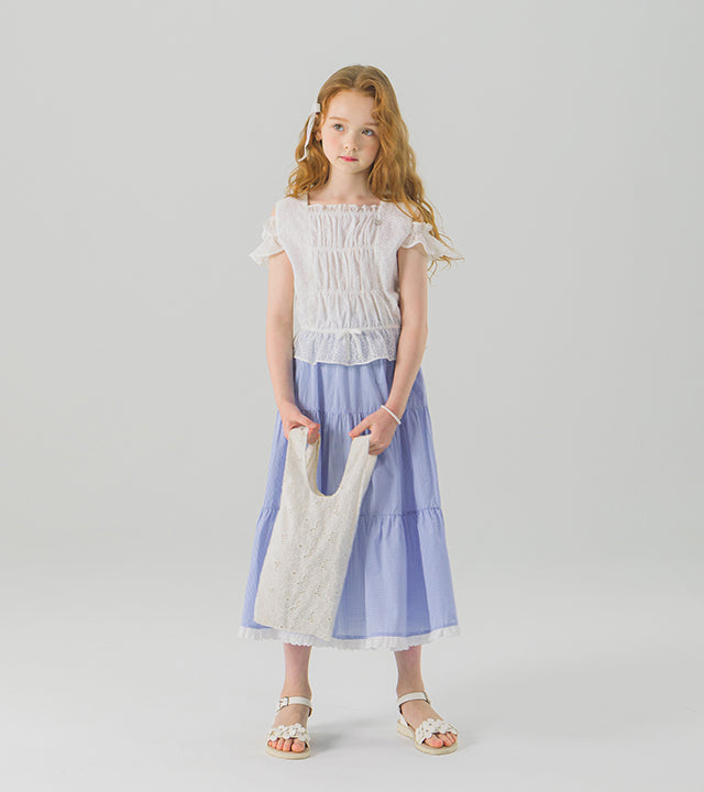 I LOVE J terrin off-shoulder crop top