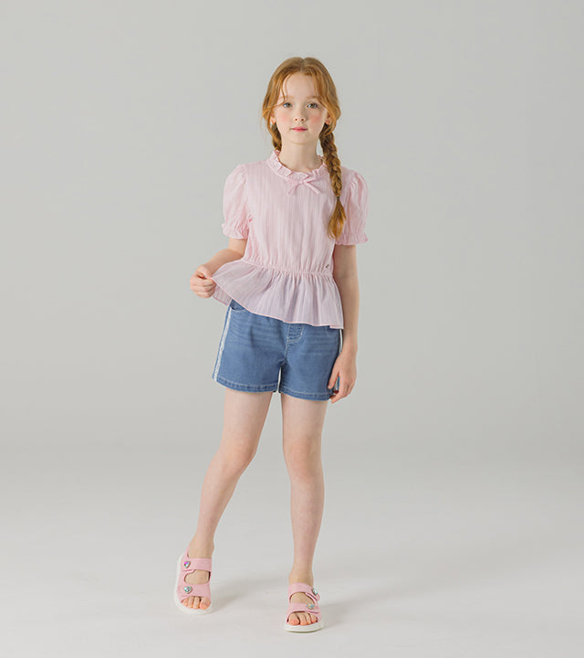 I LOVE J belland shirred top
