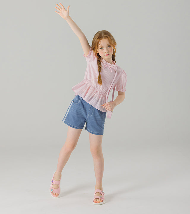 I LOVE J belland shirred top