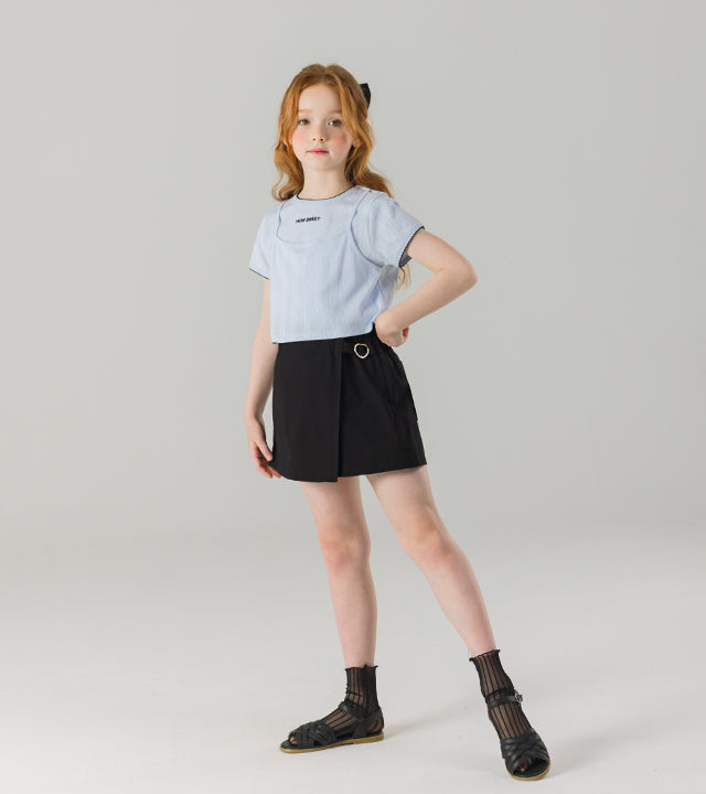 I LOVE J sweet how eyelet bustier top