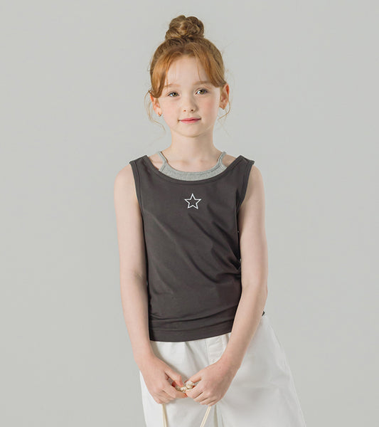 I LOVE J srelly crop tank top