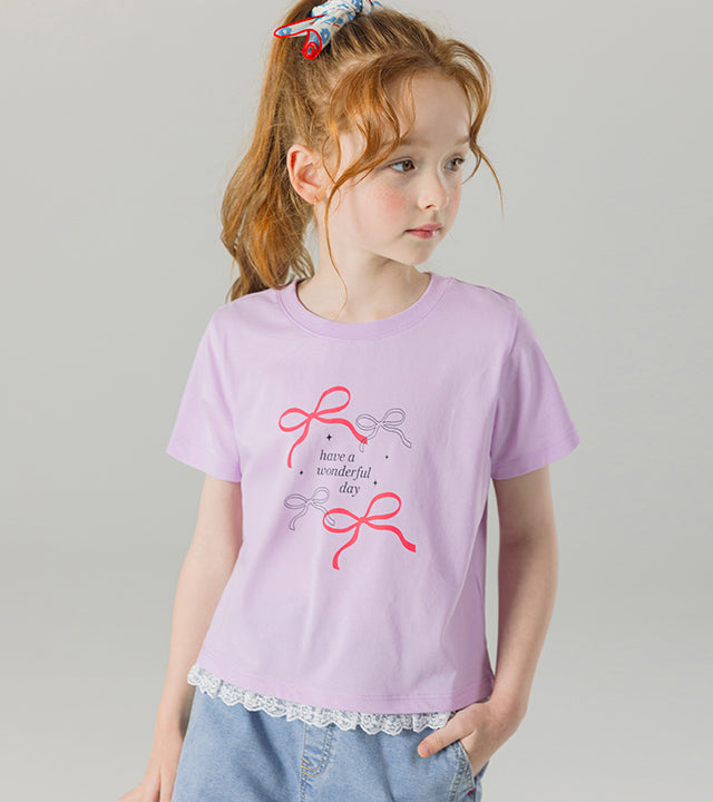 I LOVE J opheli ribbon cropped top