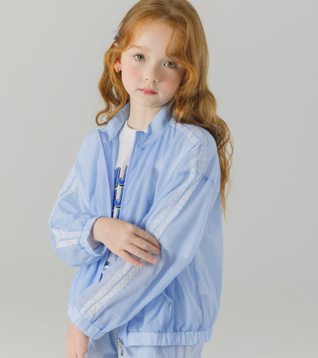 I LOVE J lility lace windbreaker