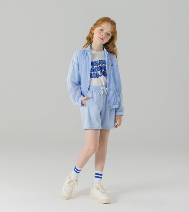 I LOVE J lility lace windbreaker