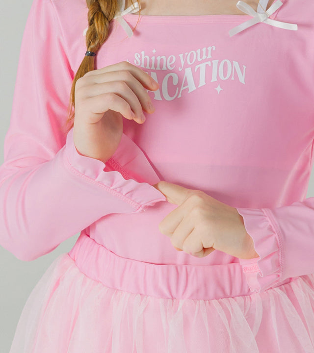 I LOVE J tiri ballet rashguard set