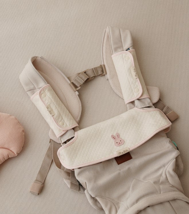 Chezbebe 100% Organic Cotton Baby Carrier Pad and Strap Set