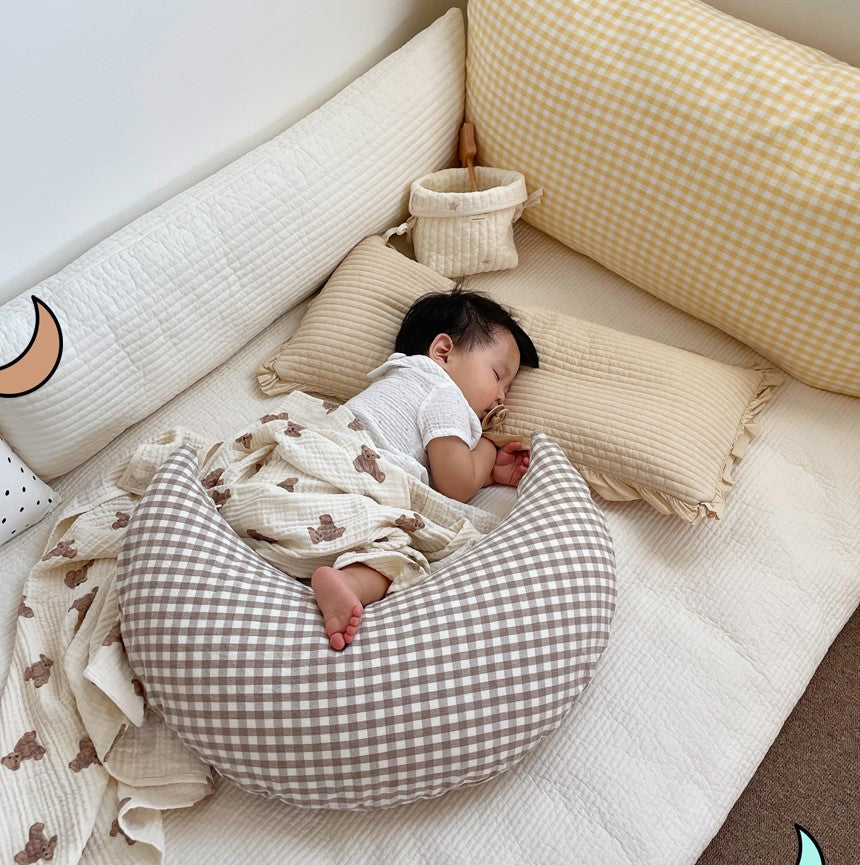 Checkered Bebe Moon Cushion