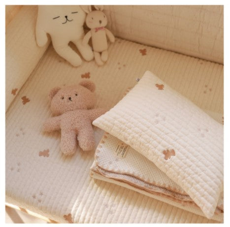 Star and Bear Embroidery Quilted Pad