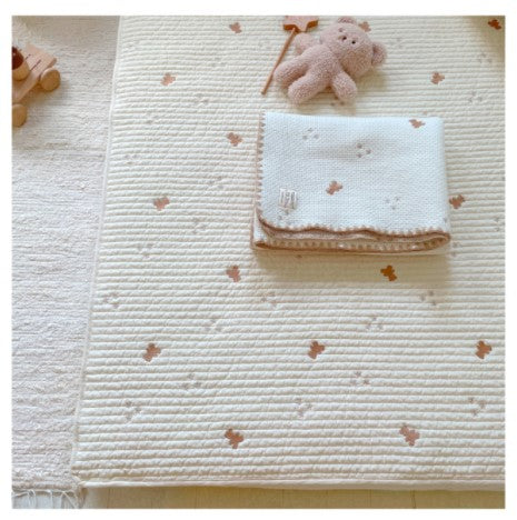 Star and Bear Embroidery Quilted Pad