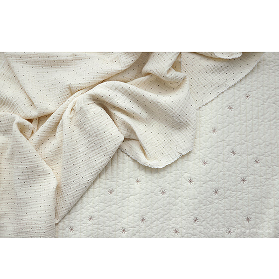 Starry Embroidery Quilted Pad