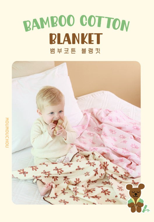 MOUMOUCHOU Bamboo Cotton Blanket