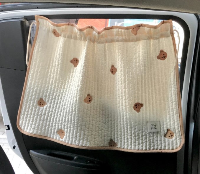 Chezgomi(Bear) 100% Quilted Car Sunshade