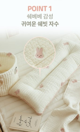 Chezbbit(Rabbit) Reversible Junior Wide Pillow