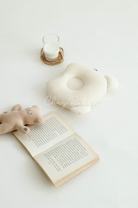 Chezbebe Bear Infant Flat Pillow (Cotton/Mesh)